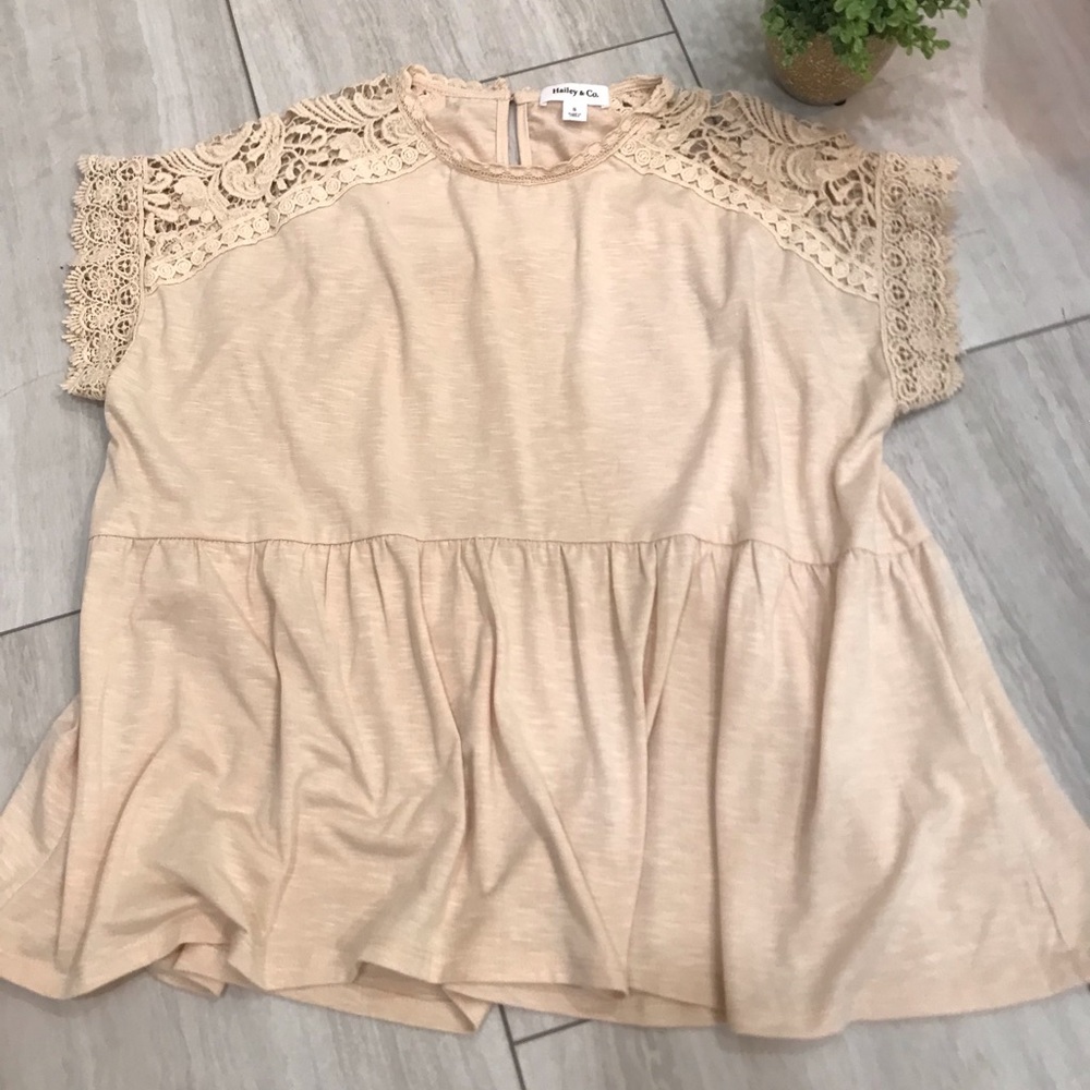 Embellished baby doll top